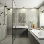 Revestimientos de baños y suelos de porcelánico Dekton Keon