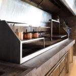 Dekton Orix cocina de restaurante