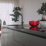 Isla de cocina con fregadero Dekton Sirius