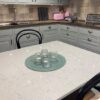 Mesa de cocina con acabo pullido Silestone Lagoon