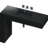 Lavabo moderno Silestone Stellar Negro