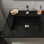 Fregadero baño Silestone Stellar Negro