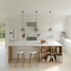 Dekton Lucid Isla y cocina moderna de porcelánico