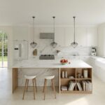 Dekton Lucid Isla y cocina moderna de porcelánico