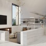 Dekton Neural salón moderno