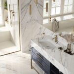 Revestimientos de baños paredes y suelos de porcelánico Dekton Trance