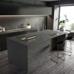 isla y salpicadero de cocina Sensa Graphite Grey