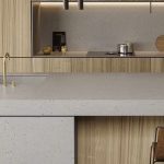 isla cocina cuarzo Silestone Concrete Pulse